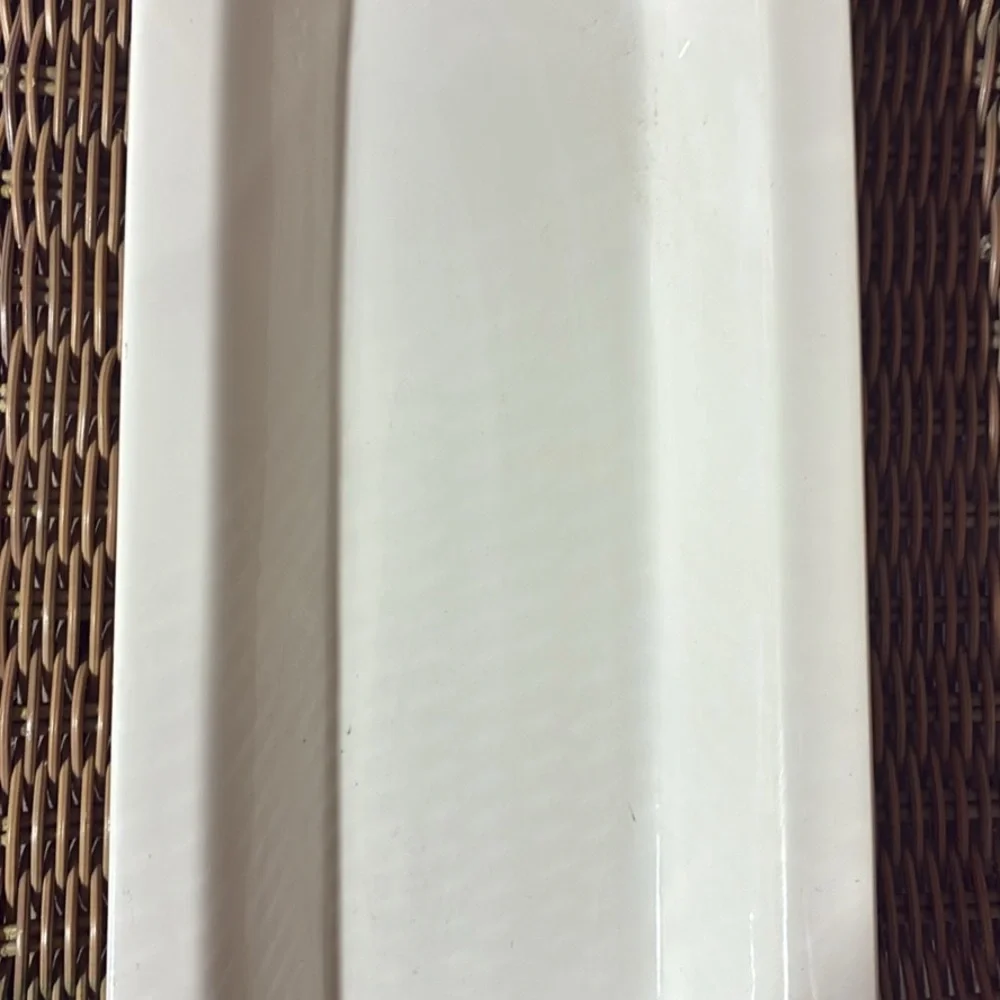 White Rectangular Serving Tray
